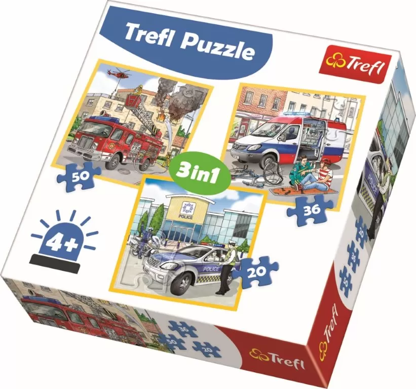 PUZZLE TREFL 3IN1 MEREU LA TIMP