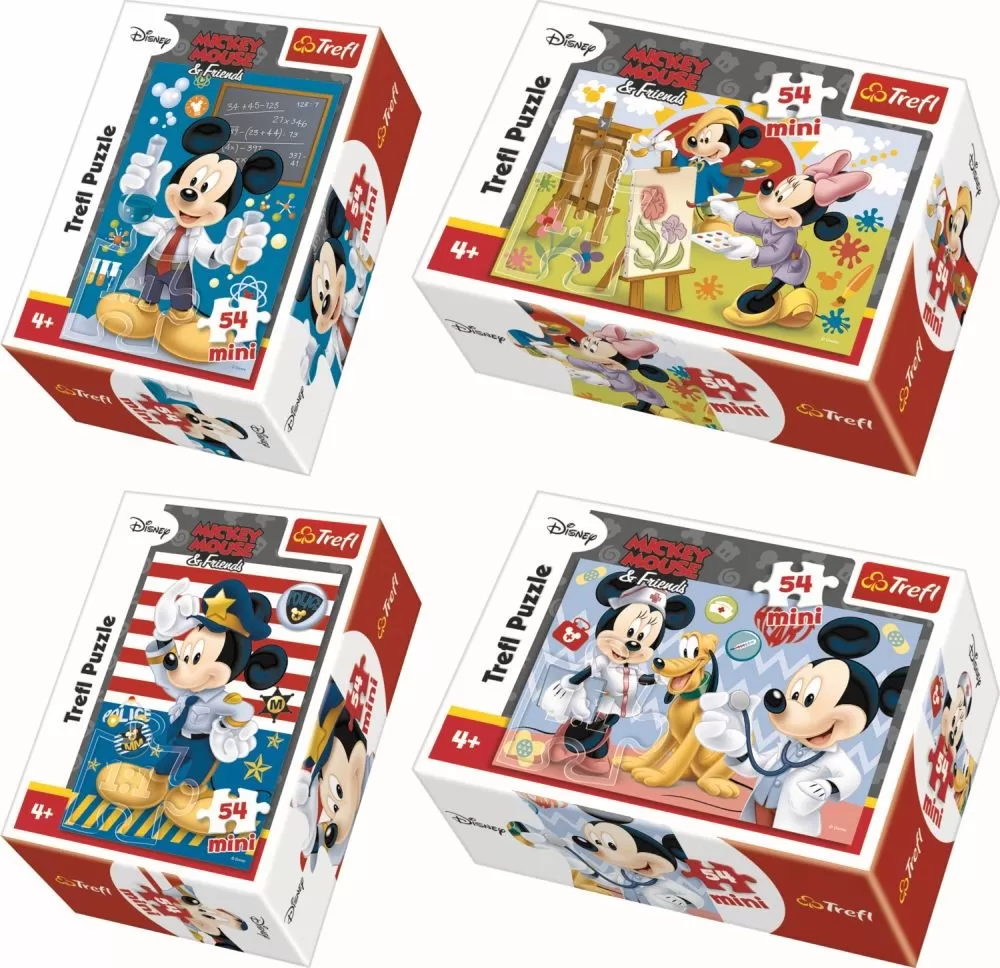 PUZZLE TREFL MINI 54 MESERIILE LUI MICKEY