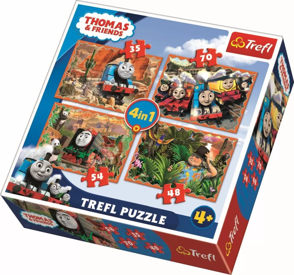 PUZZLE TREFL 4IN1 CALATORI IN JURUL LUMII