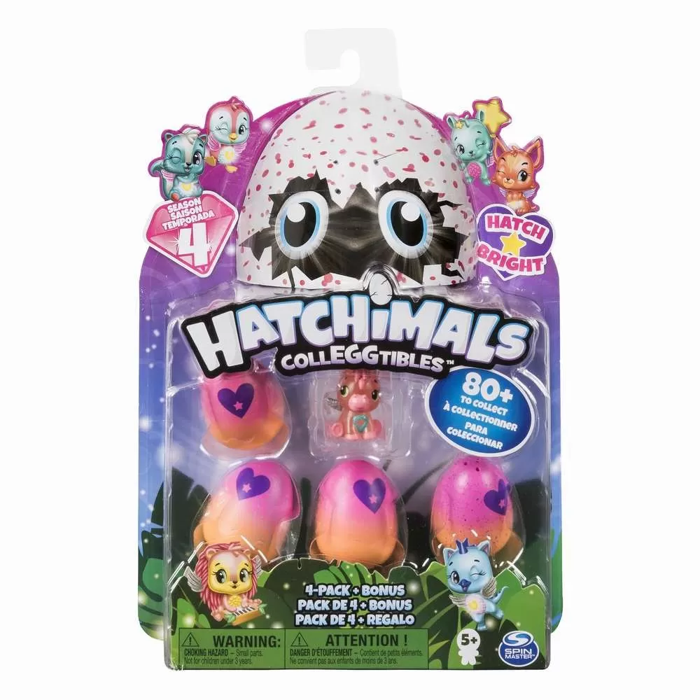 HATCHIMALS COLECTIBIL 4 OUSOARE SI BONUS SEZONUL 4