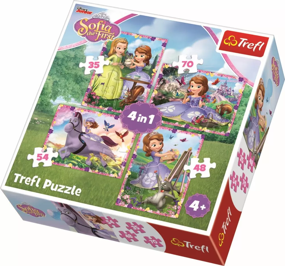 PUZZLE TREFL 4IN1 LUMEA SOFIEI