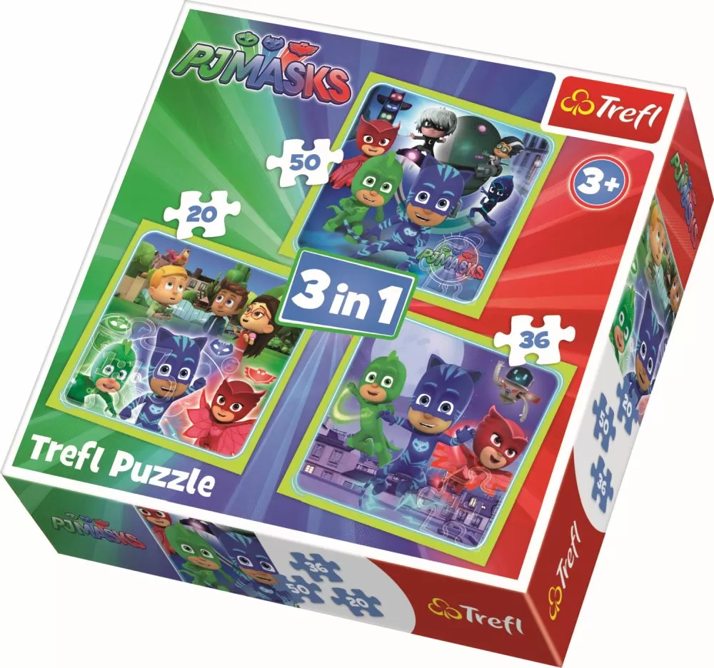 PUZZLE TREFL 3IN1 PREGATITI DE ACTIUNE