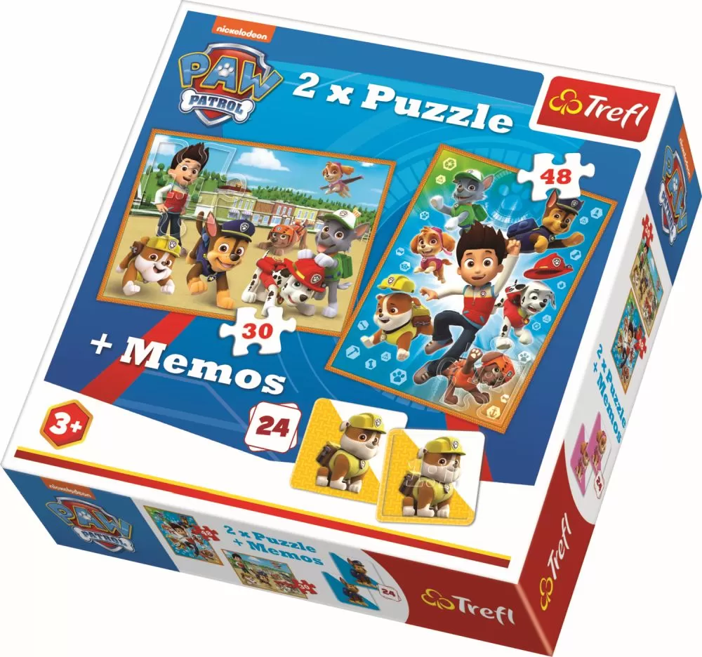PUZZLE TREFL 2IN1 MEMO PATRULA CATELUSILOR