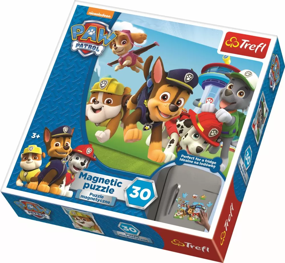 PUZZLE TREFL MAGNETIC 30 PATRULA CATELUSILOR