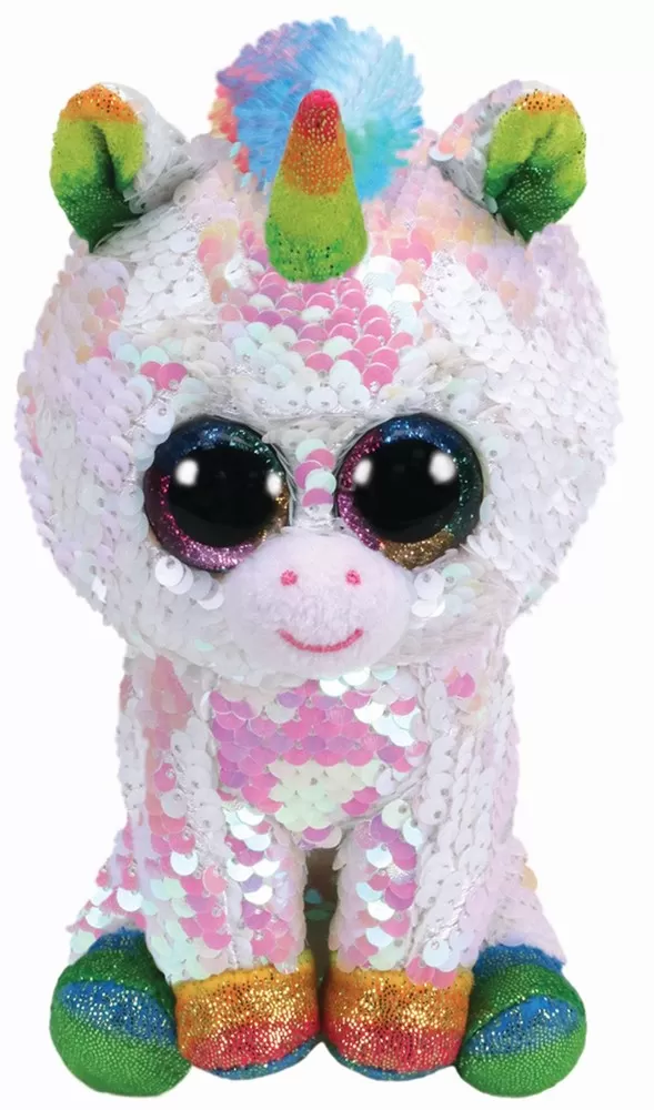 PLUS TY 15CM BOOS UNICORNUL ALB CU PAIETE