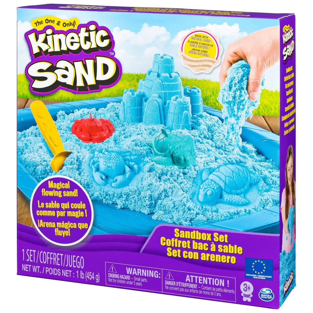 KINETIC SAND SET COMPLET ALBASTRU