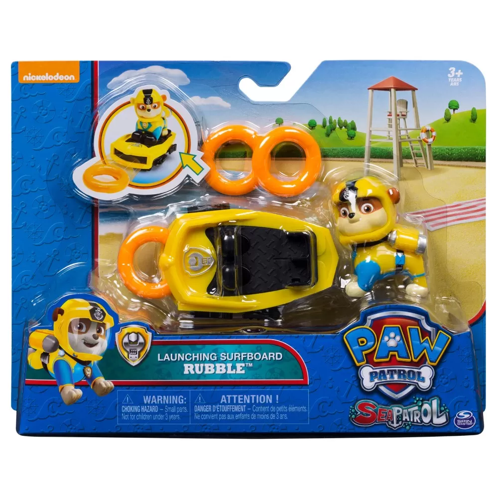 SET FIGURINE DELUXE PAW PATROL RUBBLE