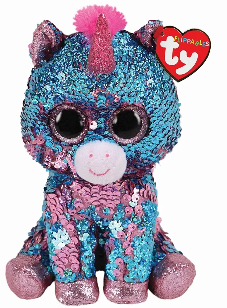 PLUS TY 24CM BOOS UNICORNUL CELESTE CU PAIETE