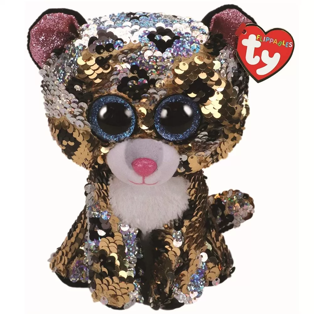 PLUS TY 24CM BOOS LEOPARDUL STERLING CU PAIETE