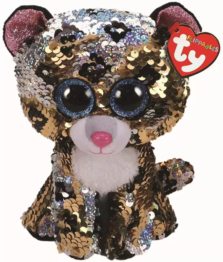 PLUS TY 15CM BOOS LEOPARDUL STERLING CU PAIETE