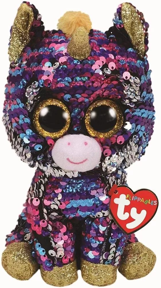 PLUS TY 15CM BOOS UNICORNUL CELESTE CU PAIETE