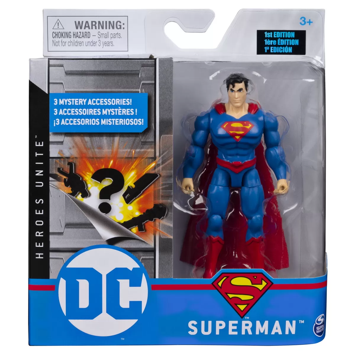 FIGURINA SUPERMAN 10CM FLEXIBILA SI CU ACCESORII