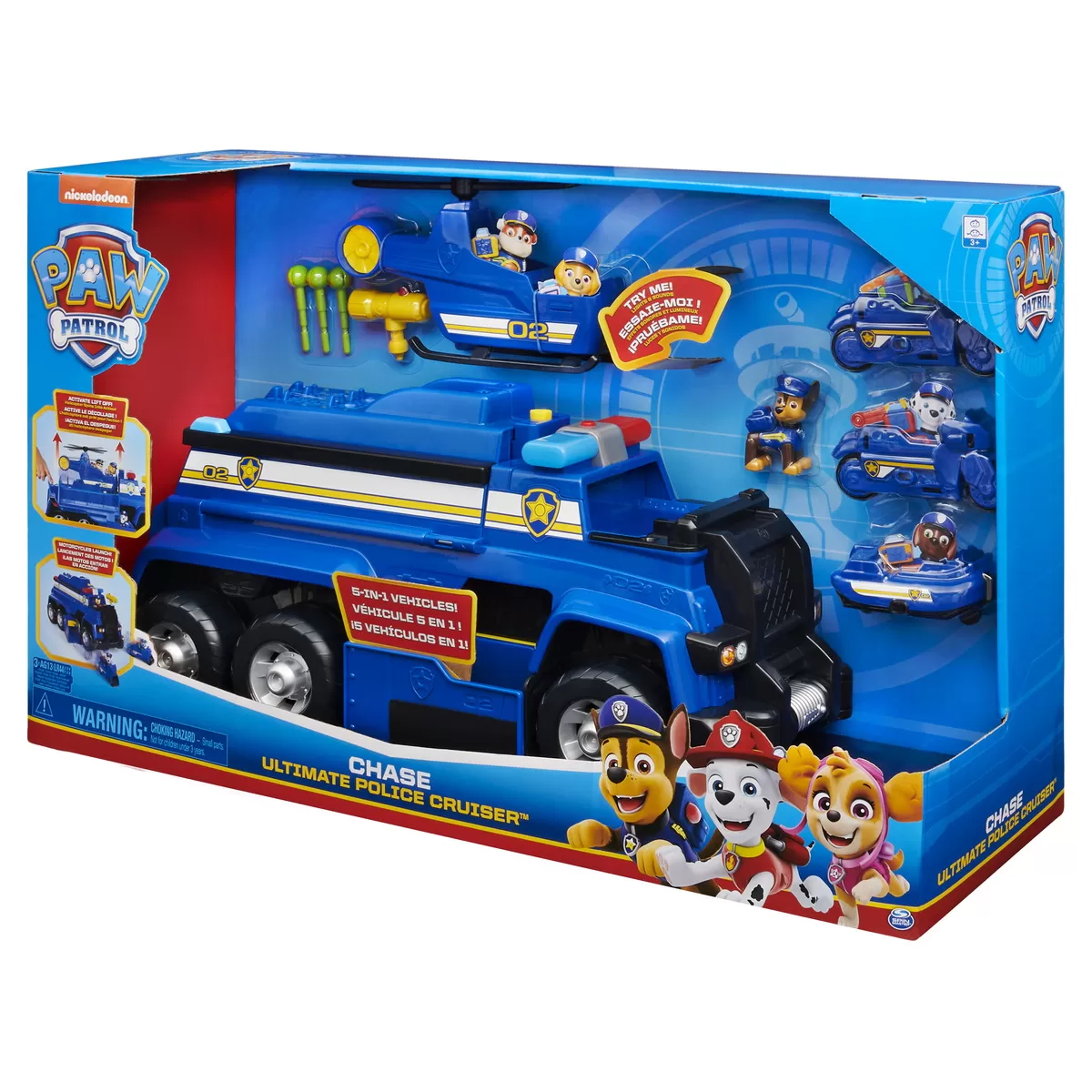 PATRULA CATELUSILOR CHASE ULTIMATE POLICE CRUISER 5IN1
