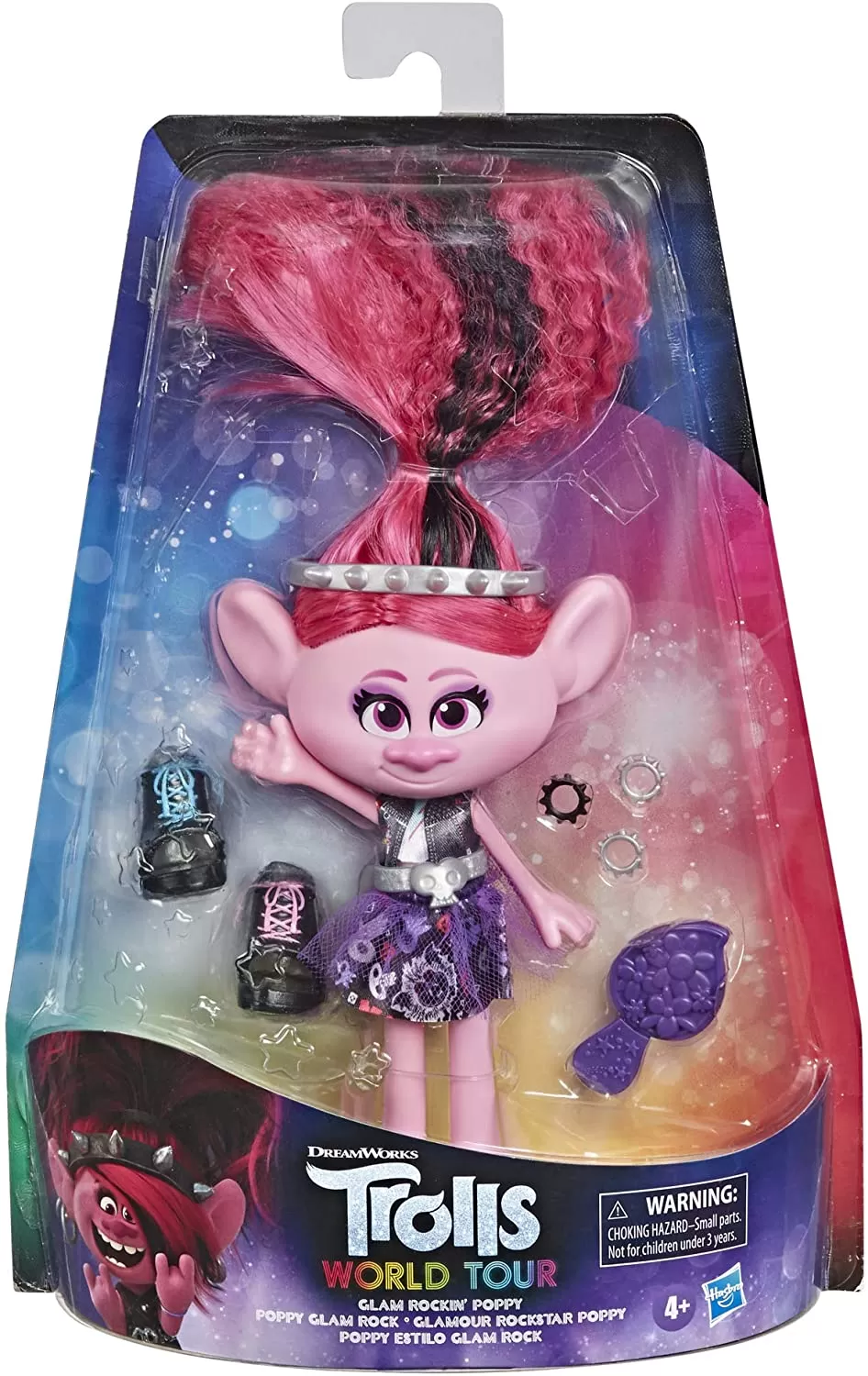 TROLLS PAPUSA POPPY ROCK STYLE DELUXE FASHION