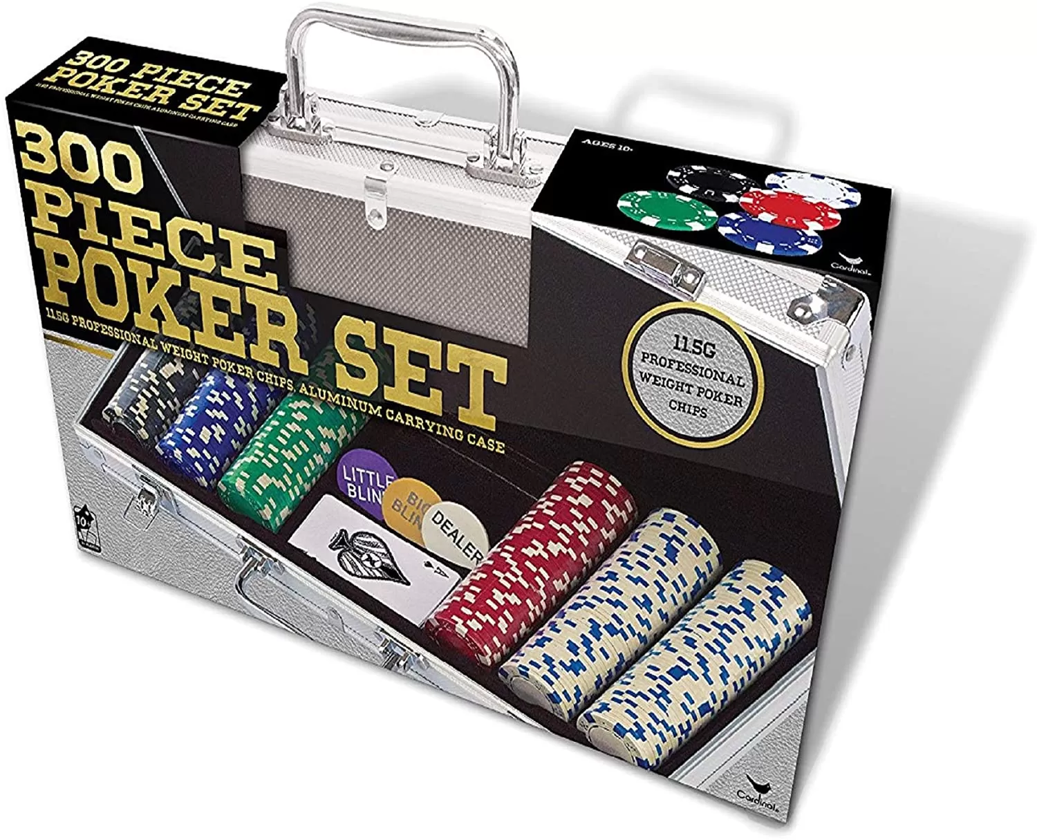 SET POKER CU 300 JETOANE DE 11.5 GRAME