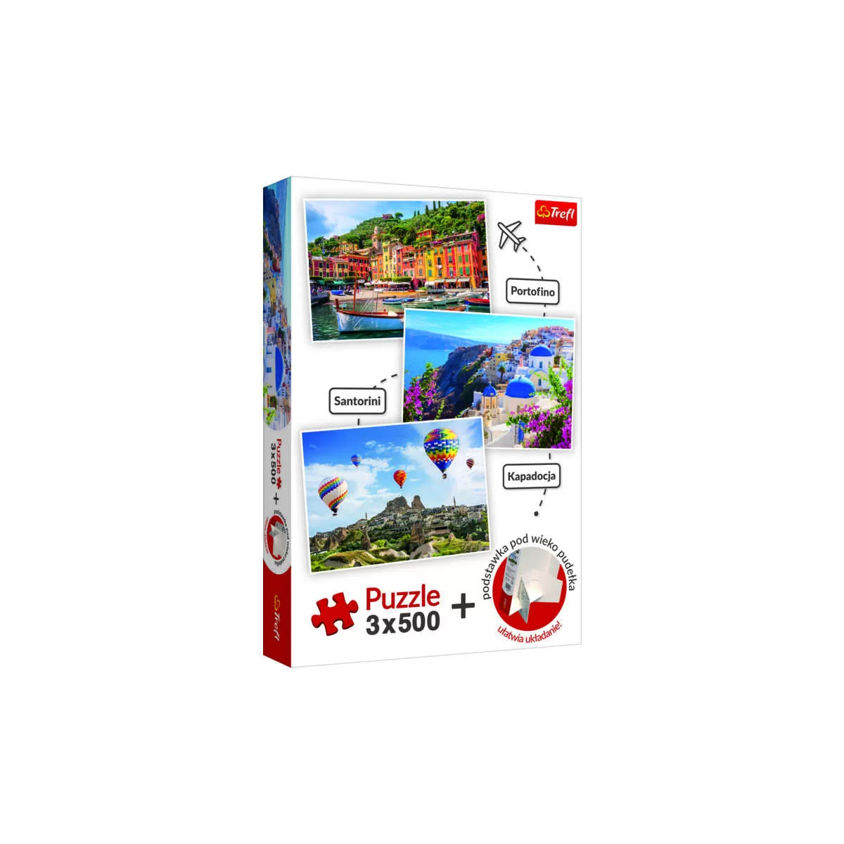 SET PUZZLE TREFL 3 X 500 PORTOFINO SANTORINI CAPPADOCIA
