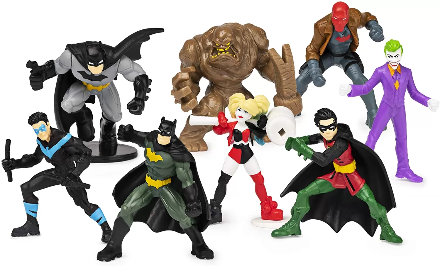 BATMAN SET DE 8 EROI MINIFIGURINE 5CM