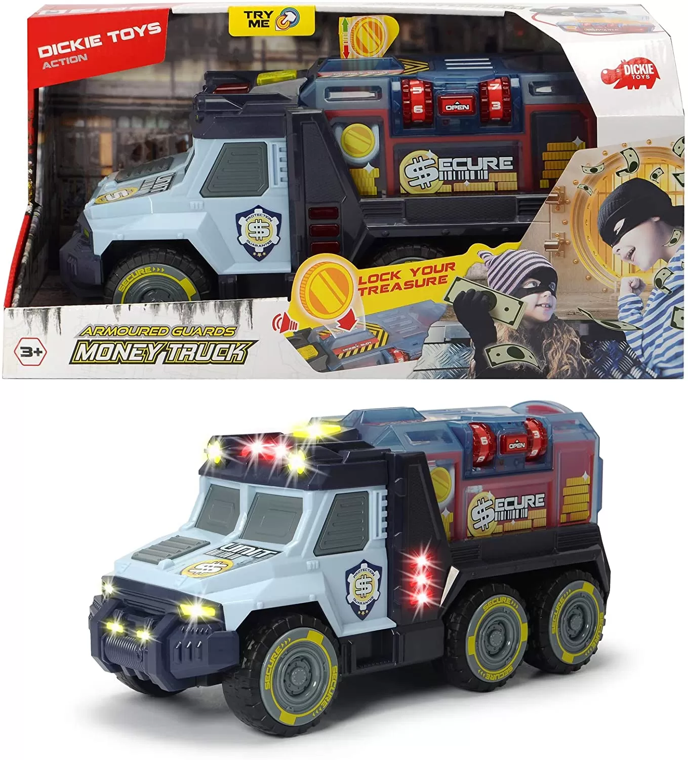 CAMION MONEY TRUCK CU SUNETE SI LUMINI