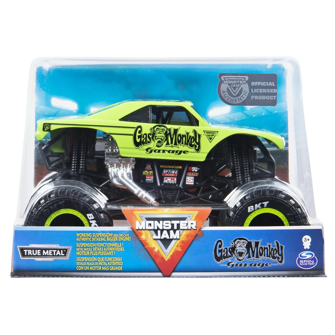 MONSTER JAM MACHETA METALICA SCARA 1 LA 24 GAS MONKEY GARAGE