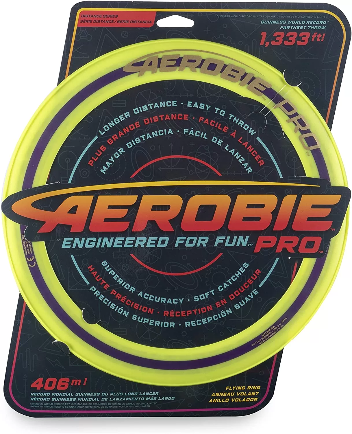 SWIMWAYS AEROBIE PRO DISC ZBURATOR GALBEN RECORD MONDIAL 406 METRI