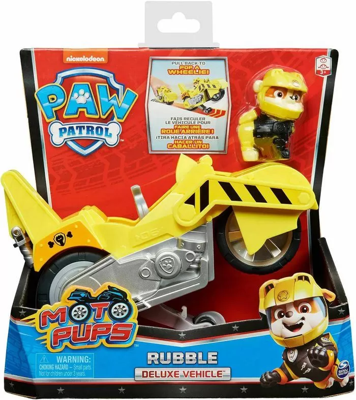 PATRULA CATELUSILOR RUBBLE SI MOTOCICLETA DELUXE