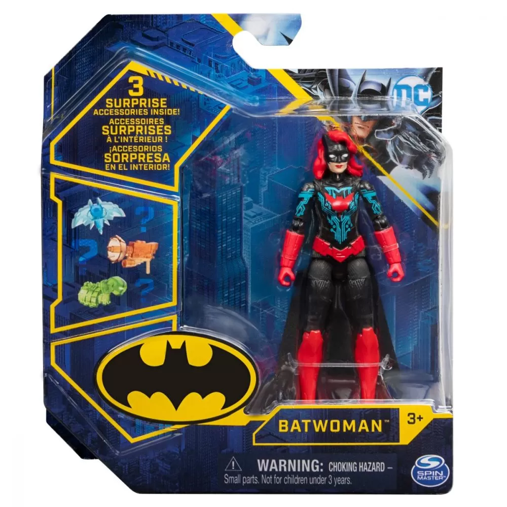 FIGURINA BATWOMAN 15CM ARTICULATA SI CU 3 ACCESORII SURPRIZA