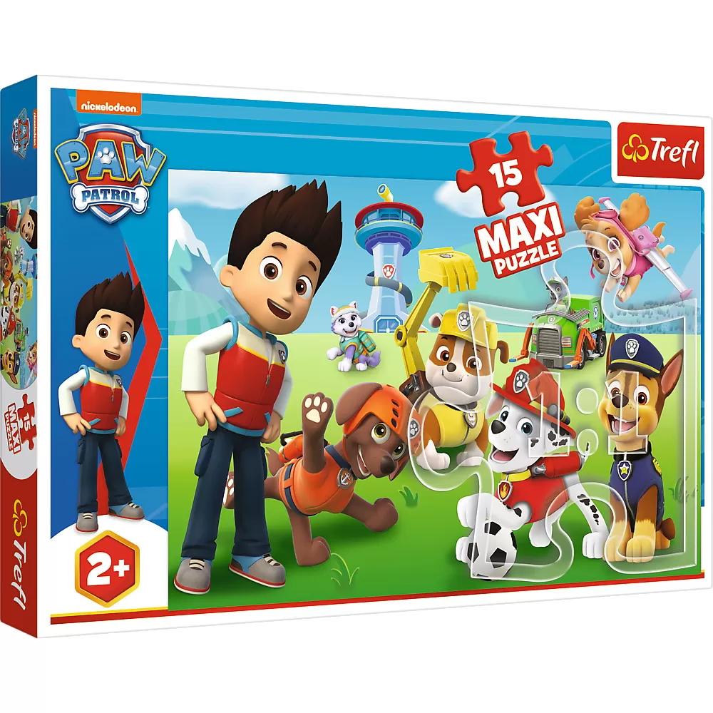 PUZZLE TREFL 15 MAXI PATRULA CATELUSILOR IN ACTIUNE