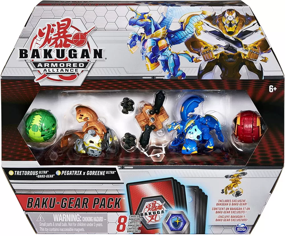 BAKUGAN S2 SET DE LUPTA ULTRA TRETOROUS PEGATRIX GOREENE CU BAKU-GEAR