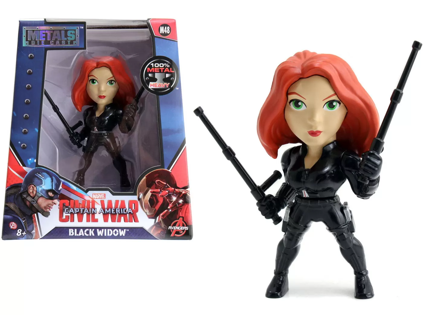 MARVEL FIGURINA METALICA BLACK WIDOW 10 CM