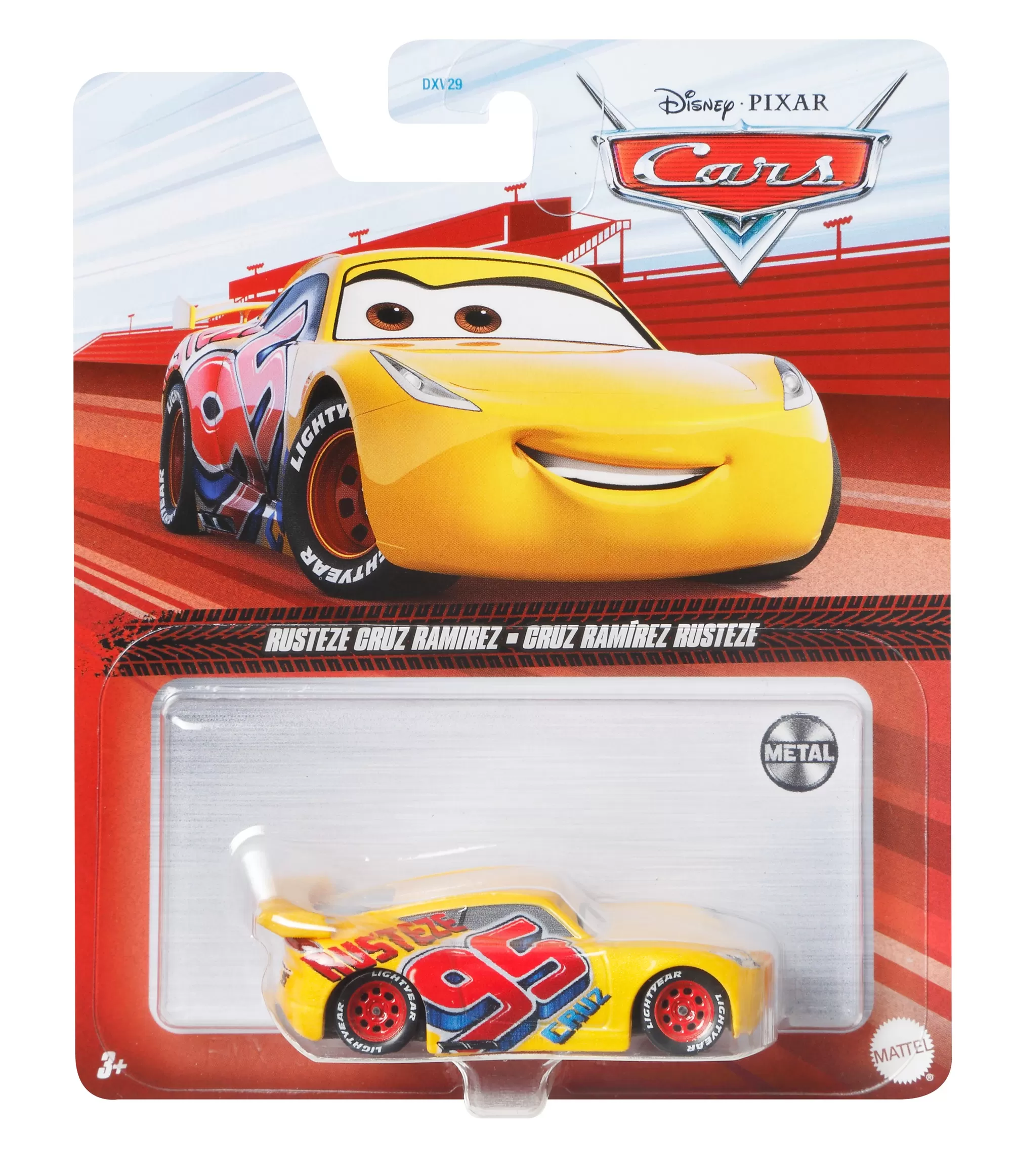 MASINUTA METALICA CARS3 PERSONAJUL CRUZ RAMIREZ RUSTEZE