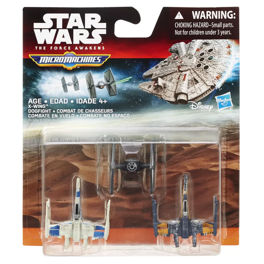 SET 3 FIGURINE MICROMACHINES EPISODUL VII XWING DOGFIGHT