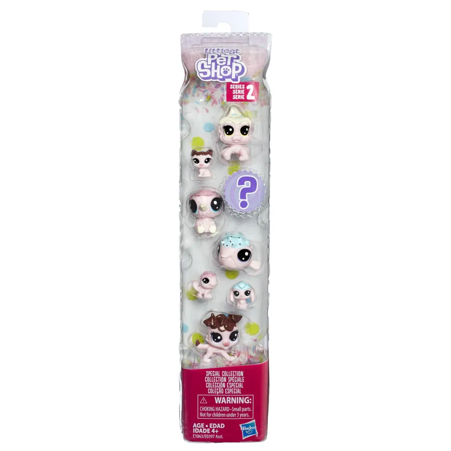 LPS COLECTIE SPECIALA CU 8 ANIMALUTE ROZ DESCHIS