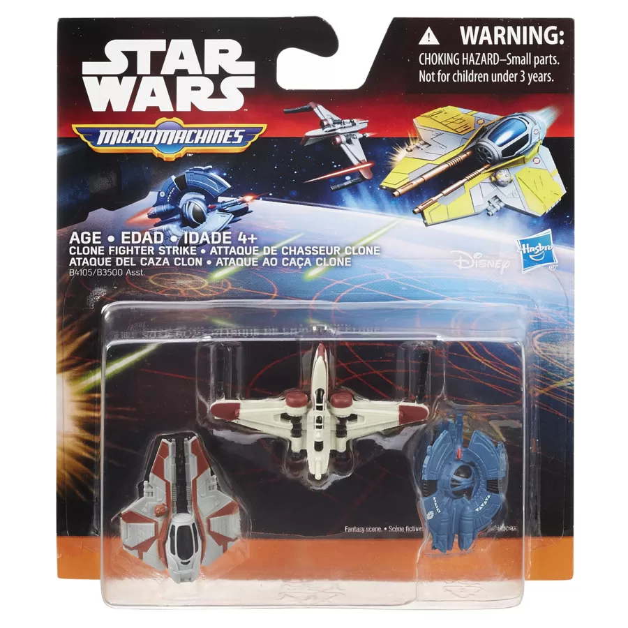 SET 3 FIGURINE MICROMACHINES EPISODUL VII CLONE FIGHTER