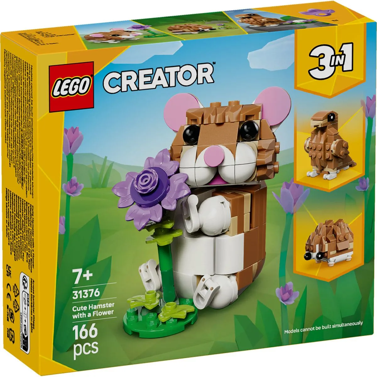 LEGO CREATOR HAMSTER ADORABIL CU O FLOARE 31376