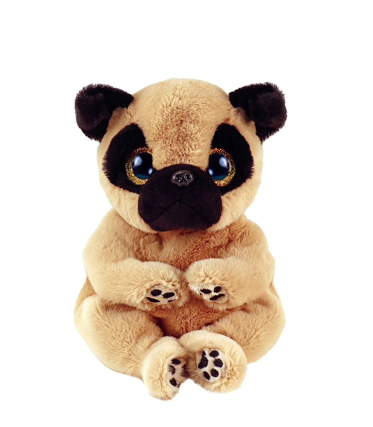 PLUS TY 15CM BEANIE BELLIES IZZY CATELUL PUG CU URECHI NEGRE