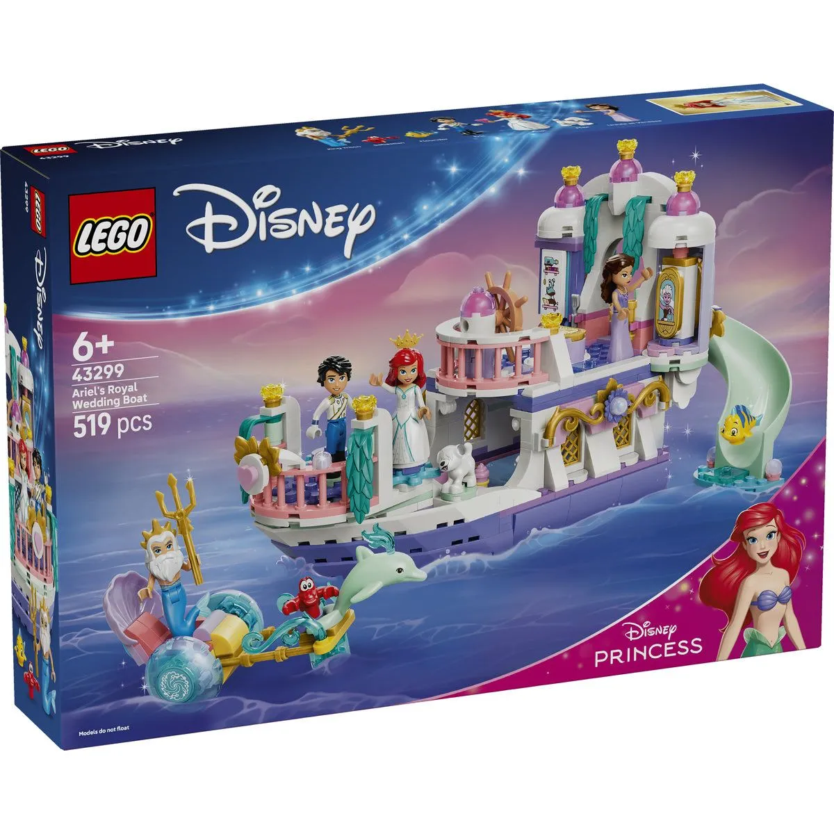 LEGO DISNEY PRINCESS BARCA NUNTII REGALE A LUI ARIEL 43299