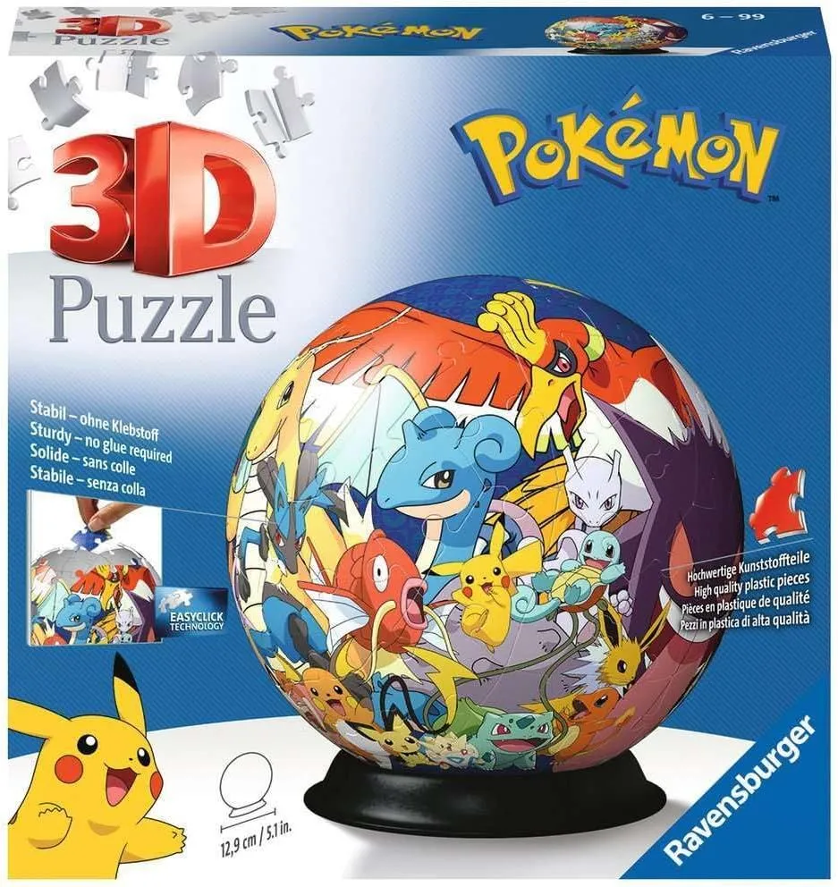 PUZZLE 3D GLOB POKEMON 73 PIESE