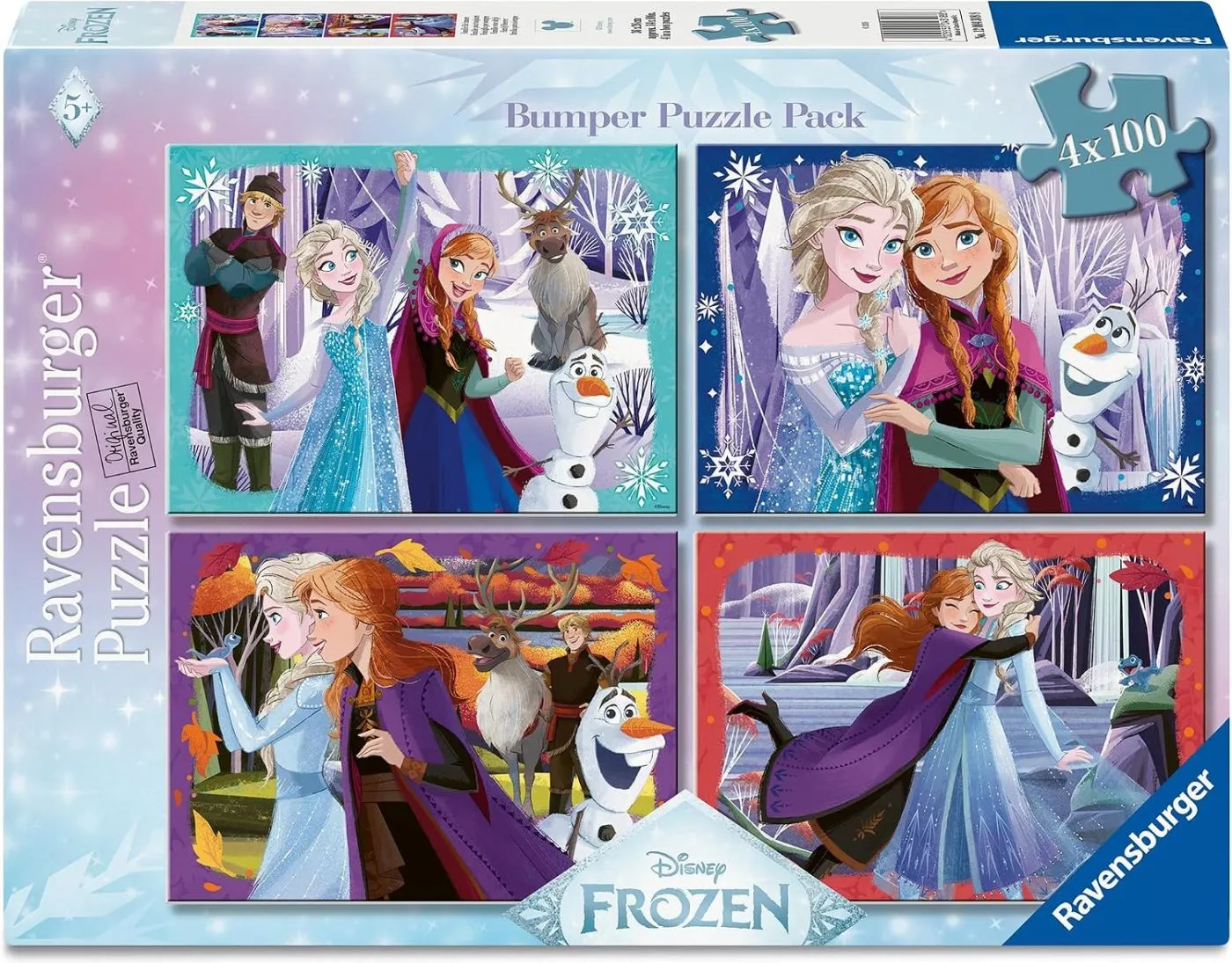 PUZZLE DISNEY FROZEN 4X100