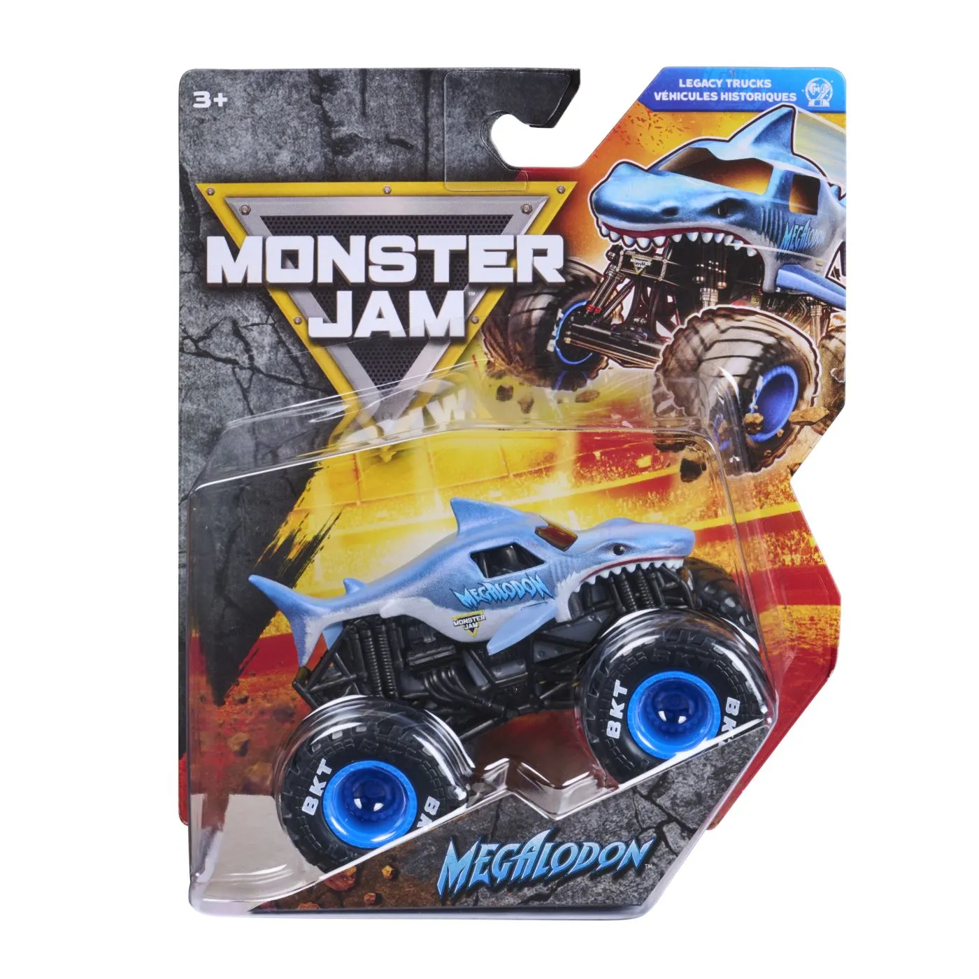 MONSTER JAM LEGACY TRUCKS MASINUTA METALICA MEGALODON SCARA 1 LA 64 - EAN, Brand | eToys.ro