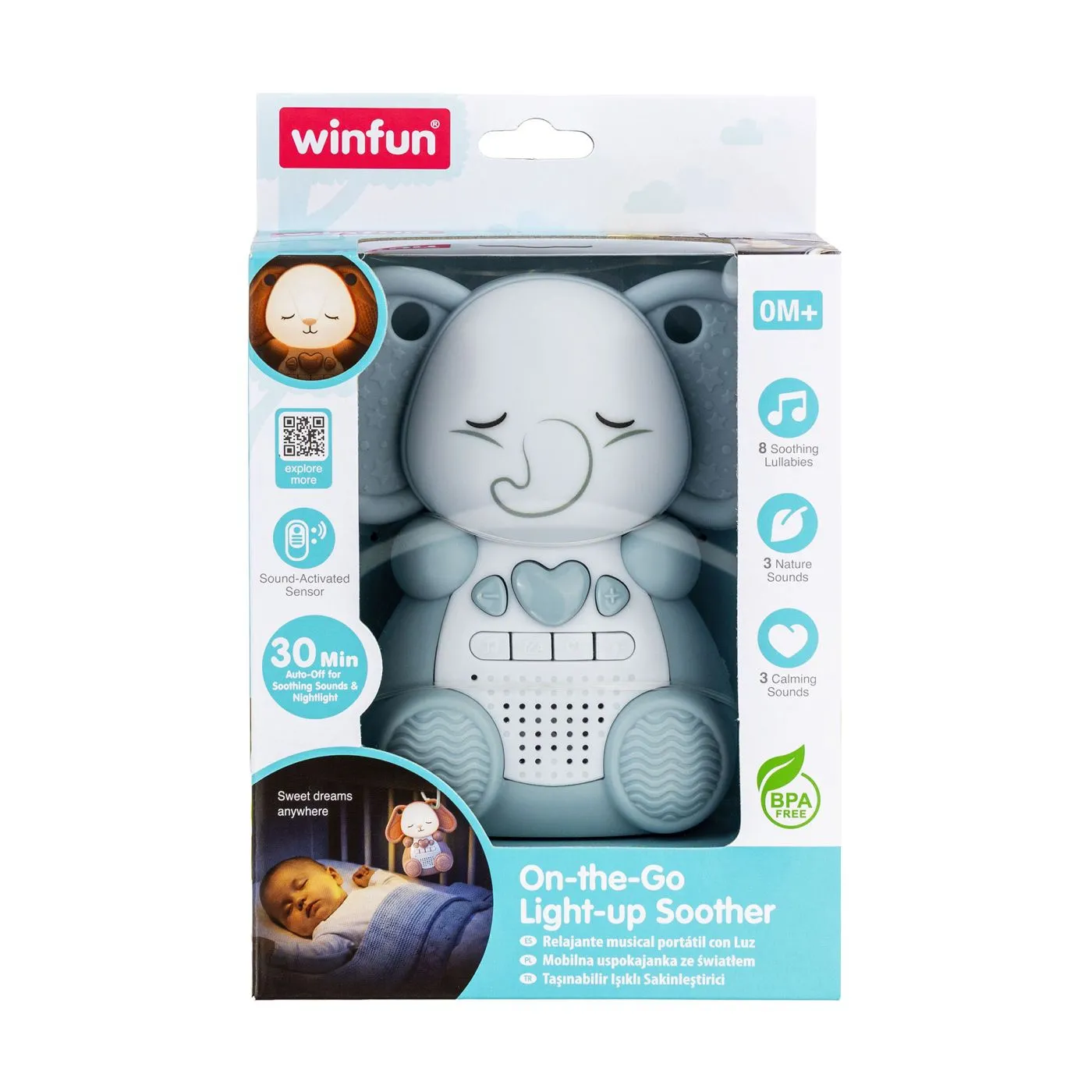 WINFUN ELEFANT LINISTITOR PORTABIL PENTRU BEBELUSI - EAN, Brand | eToys.ro