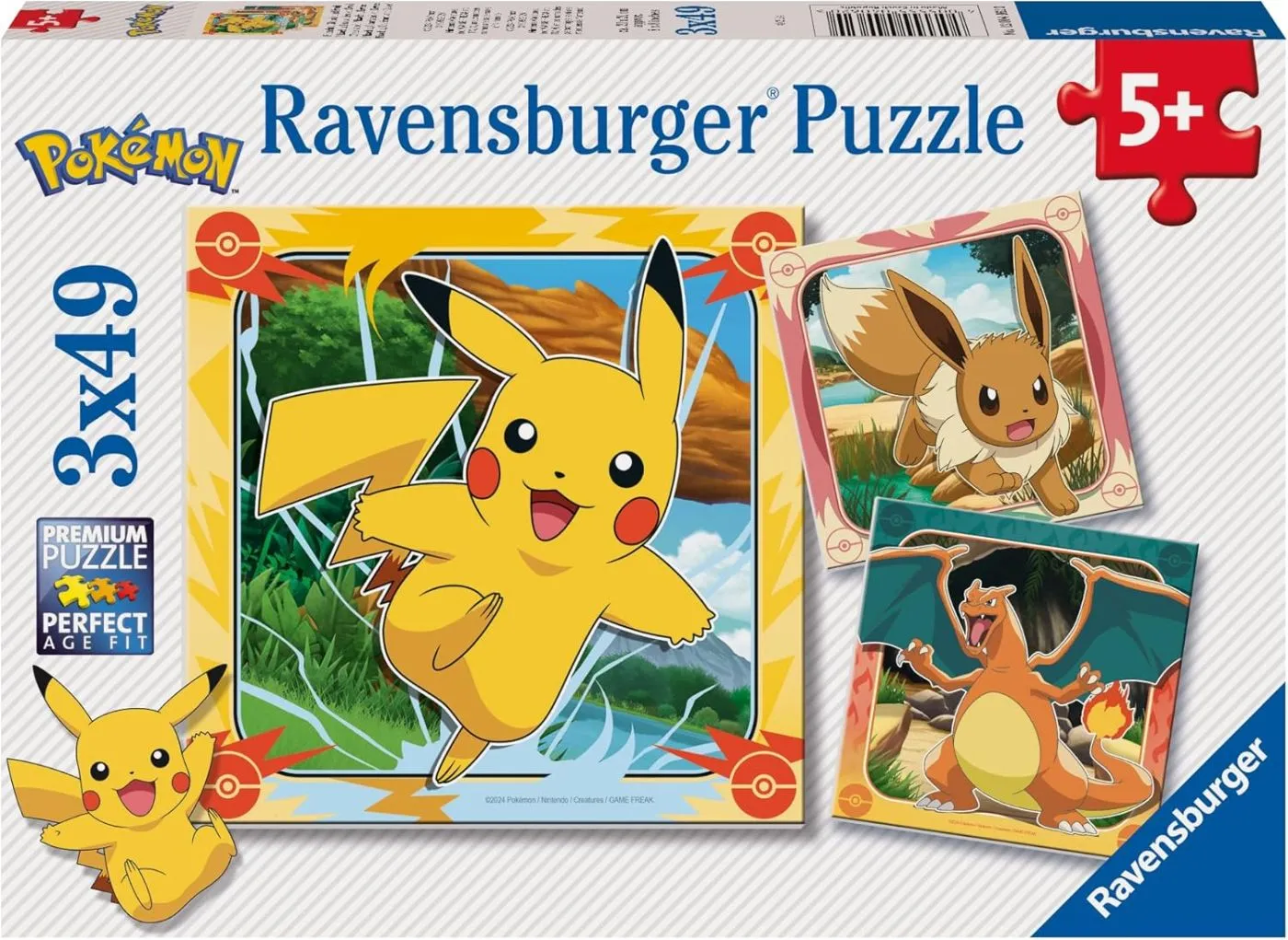 PUZZLE POKEMON 3X49 - EAN, Brand | eToys.ro