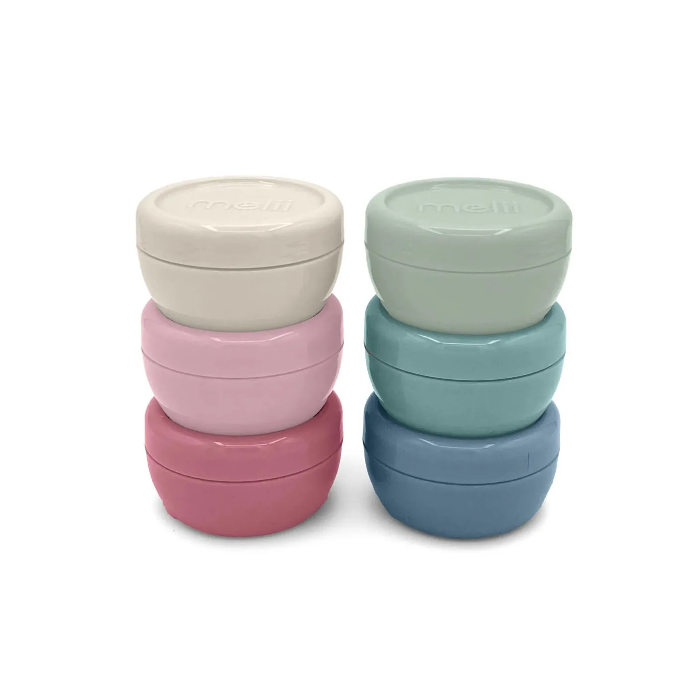 SET 6 BUC CUTII PENTRU CONDIMENTE, MELII, IVORY, SAGE, SLATE, BERRY, BLUSH, CACTUS FERN