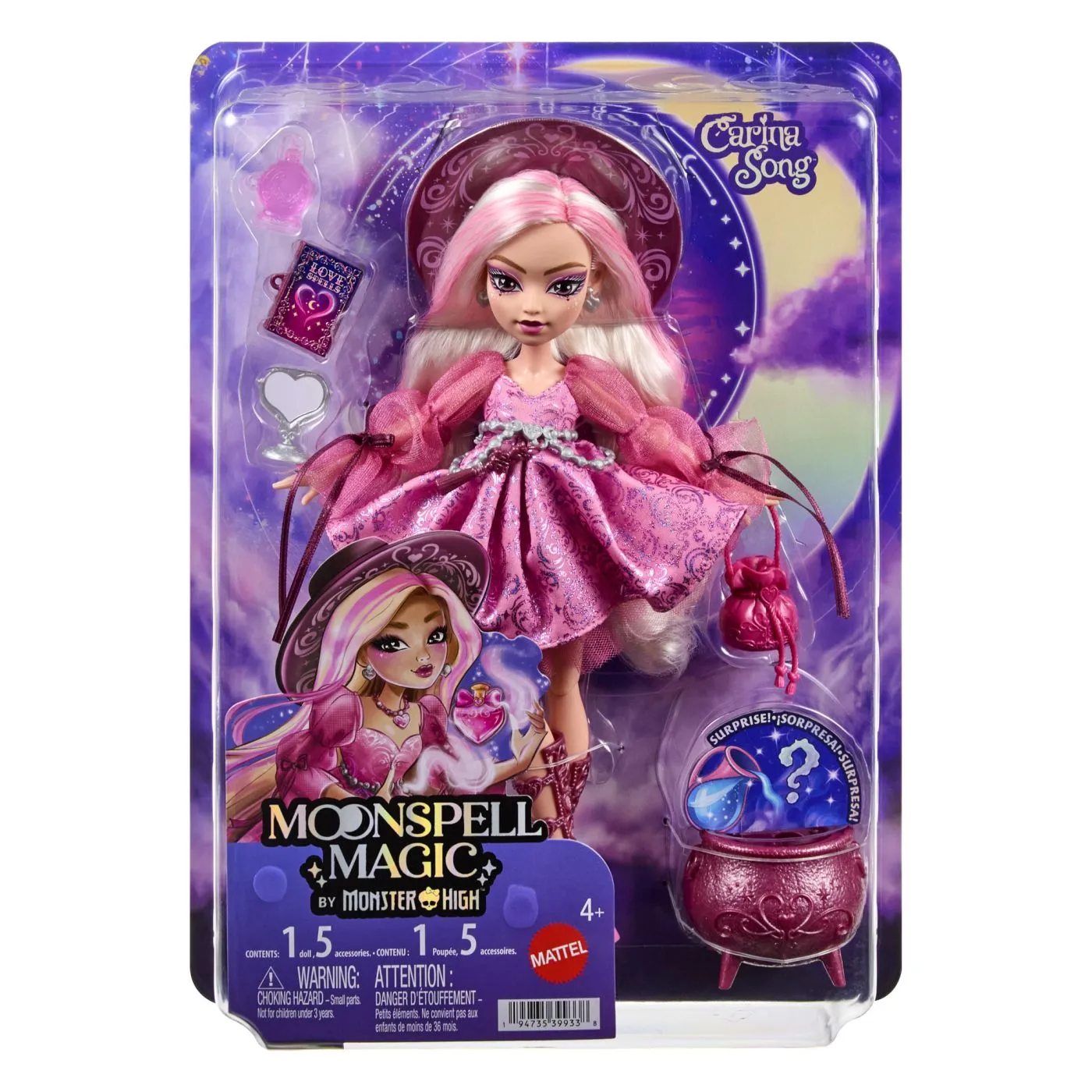 MONSTER HIGH VRAJA LUNII PAPUSA CARINA CU ACCESORII