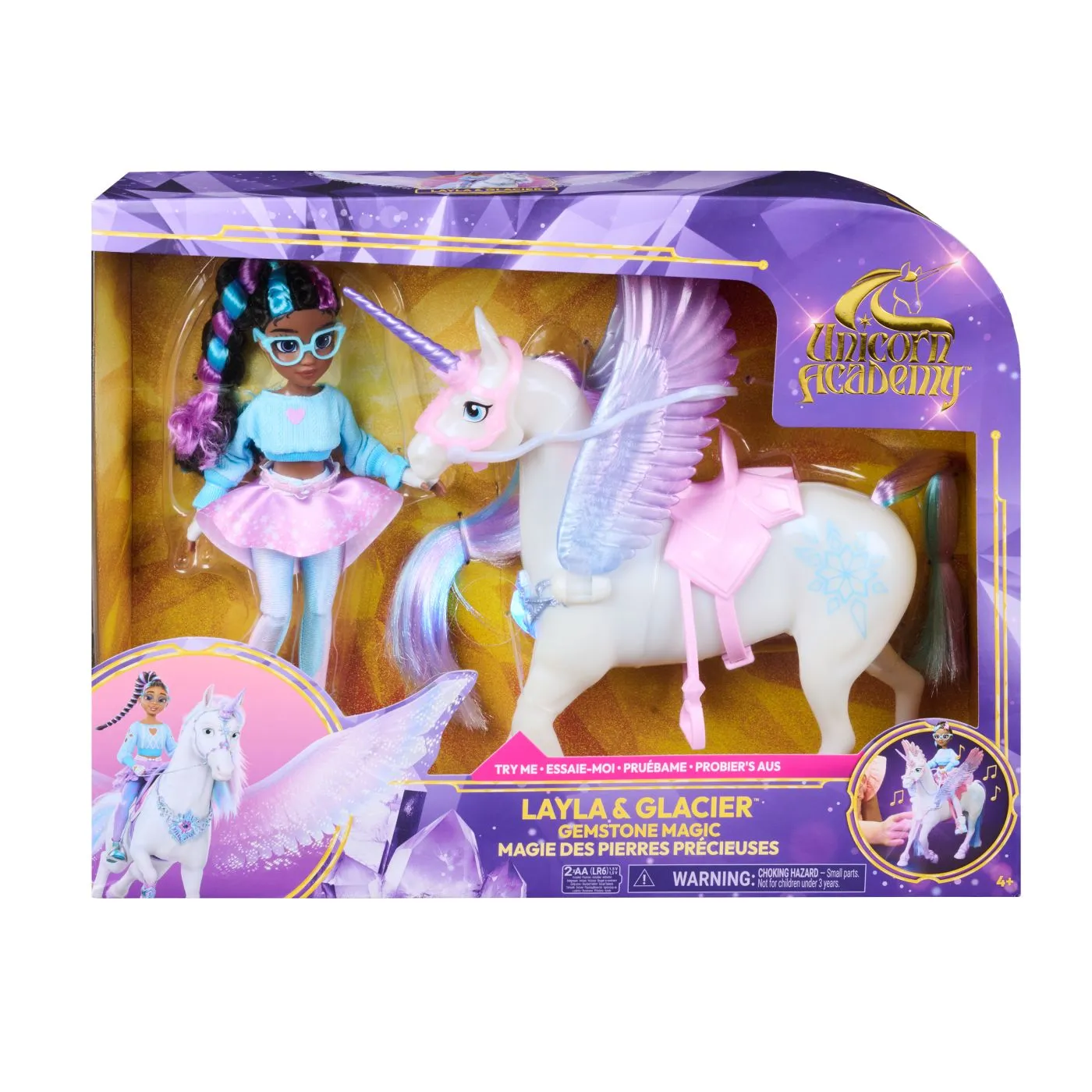 UNICORN ACADEMY SET MAGIA PIETRELOR PRETIOASE PAPUSA LAYLA SI UNICORNUL GLACIER - EAN, Brand | eToys.ro