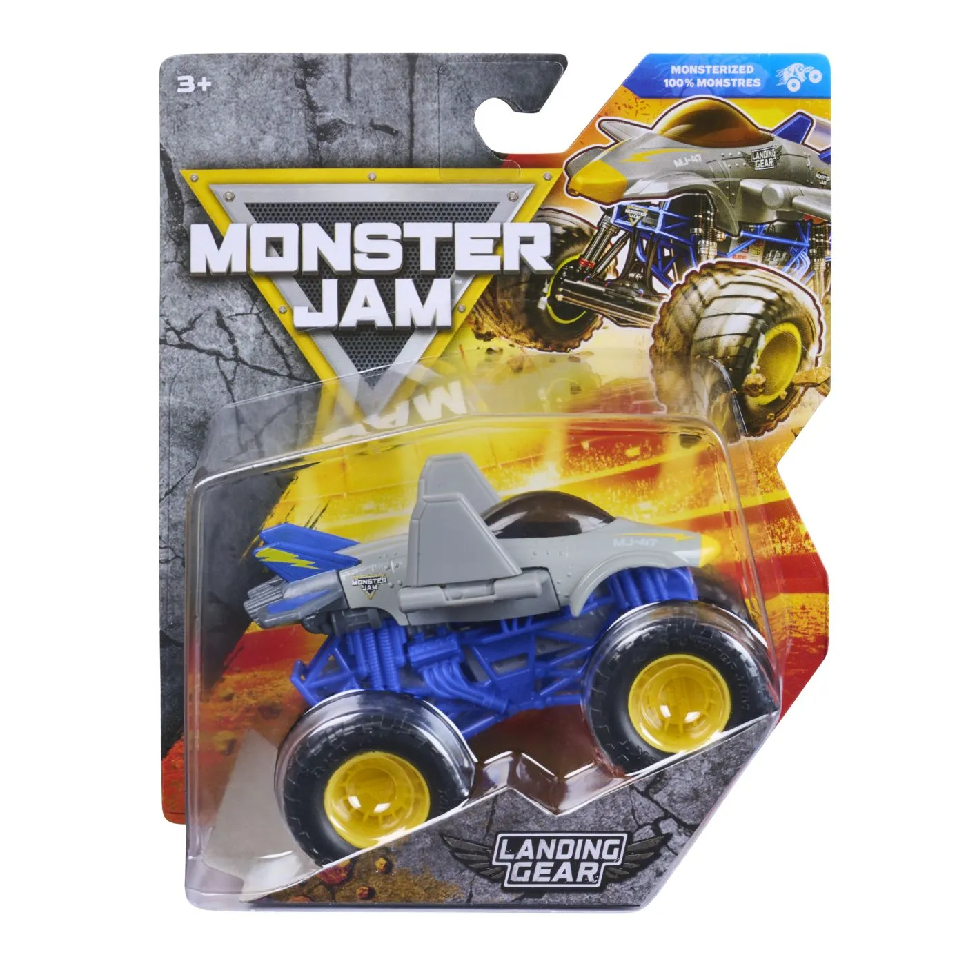 MONSTER JAM MONSTERIZED MASINUTA METALICA LANDING GEAR SCARA 1 LA 64