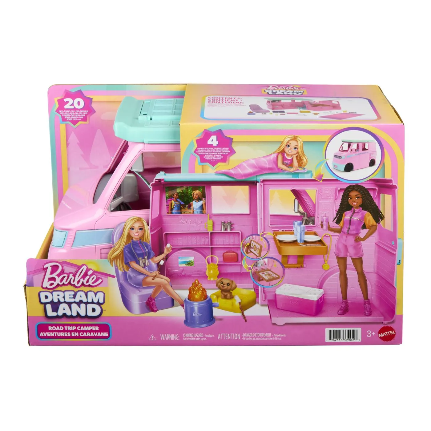 BARBIE DREAM LAND SET RULOTA CU ACCESORII