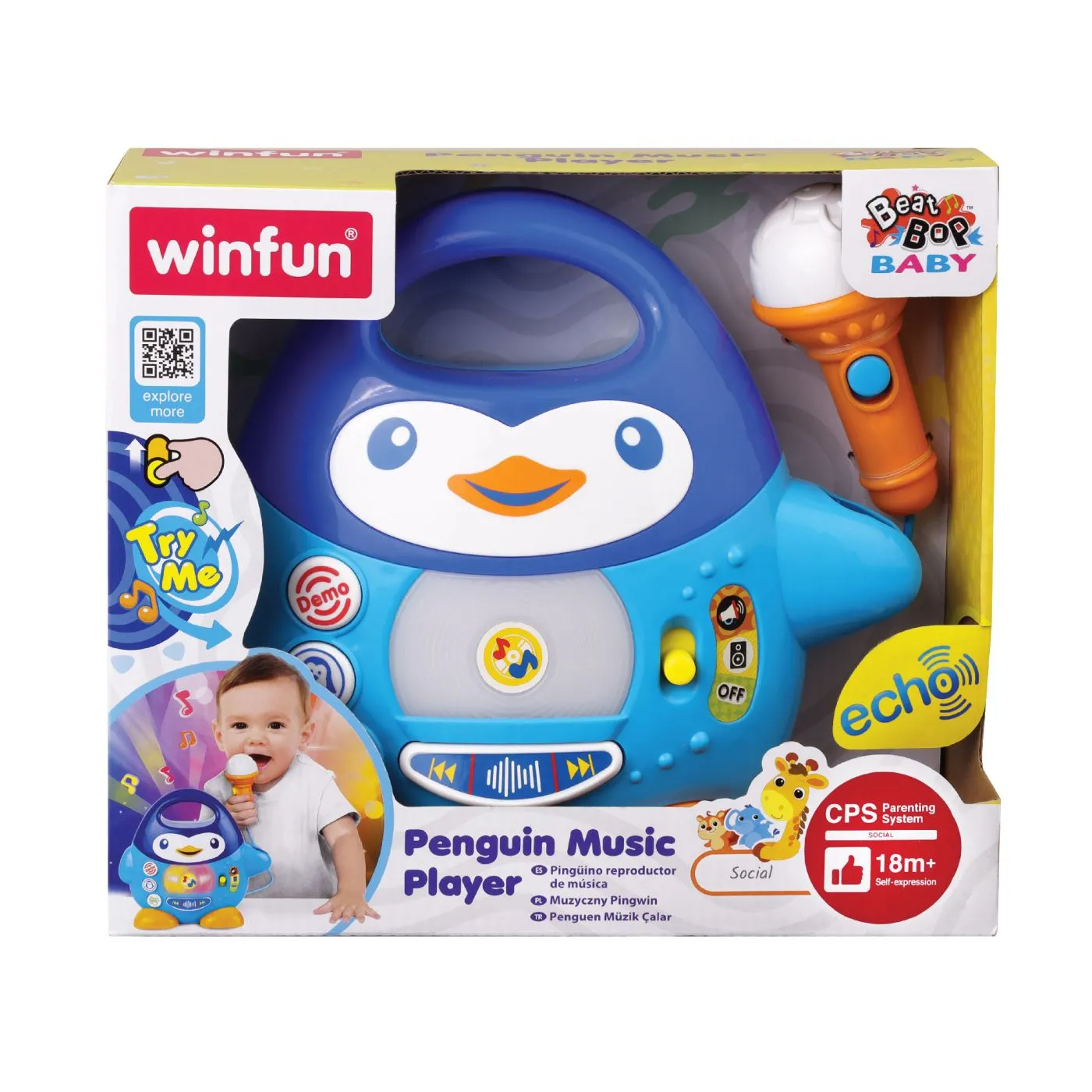 WINFUN PLAYER MUZICAL PINGUIN