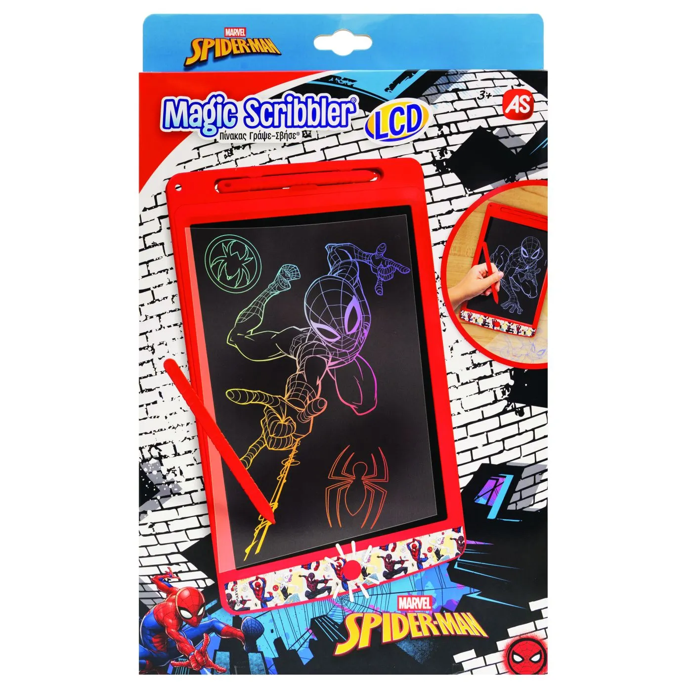 MARVEL SPIDER MAN TABLA DE DESEN LCD SCRIE STERGE