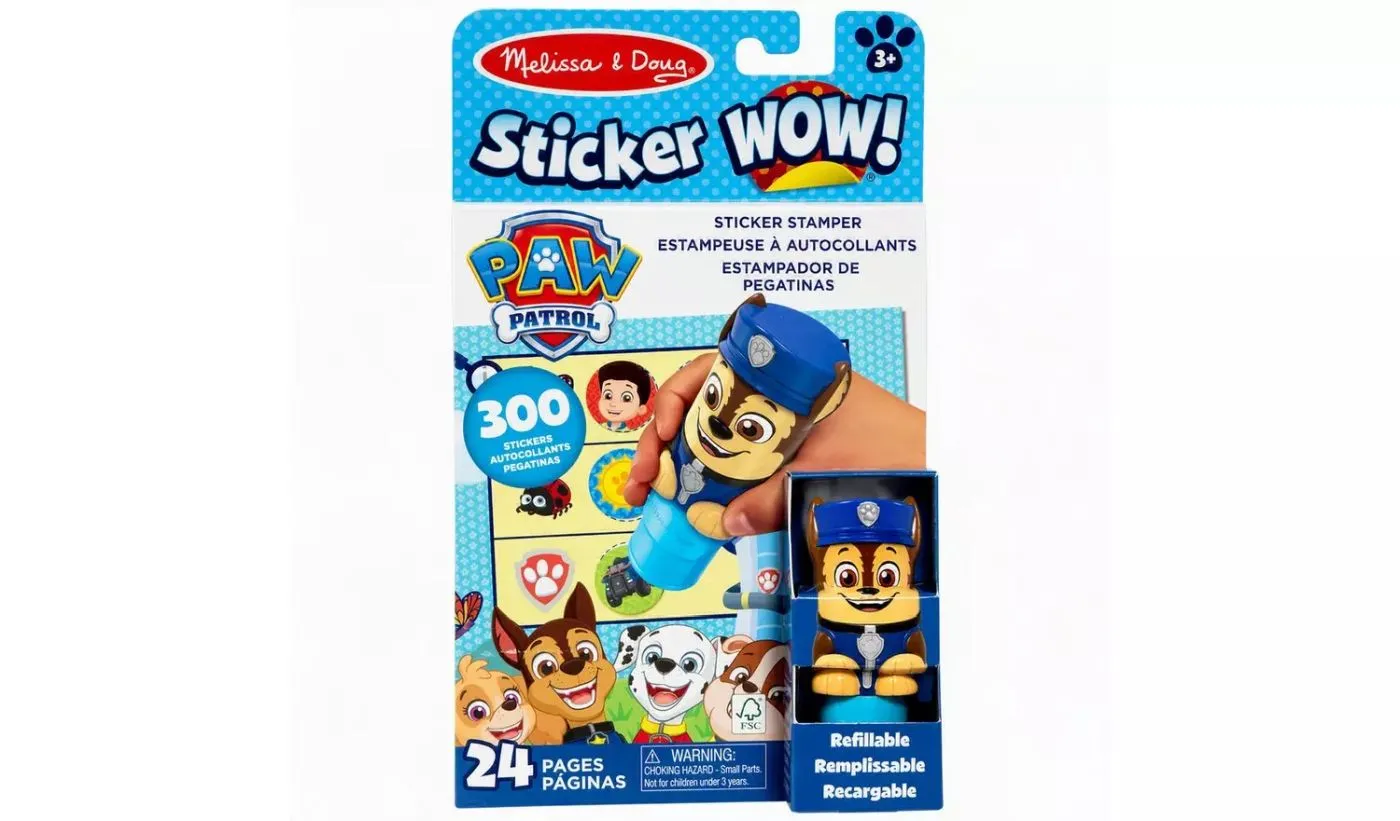 MELISSA AND DOUG STICKER WOW PATRULA CATELUSILOR SET DE JOACA AUTOCOLANTE SI STAMPILA CHASE