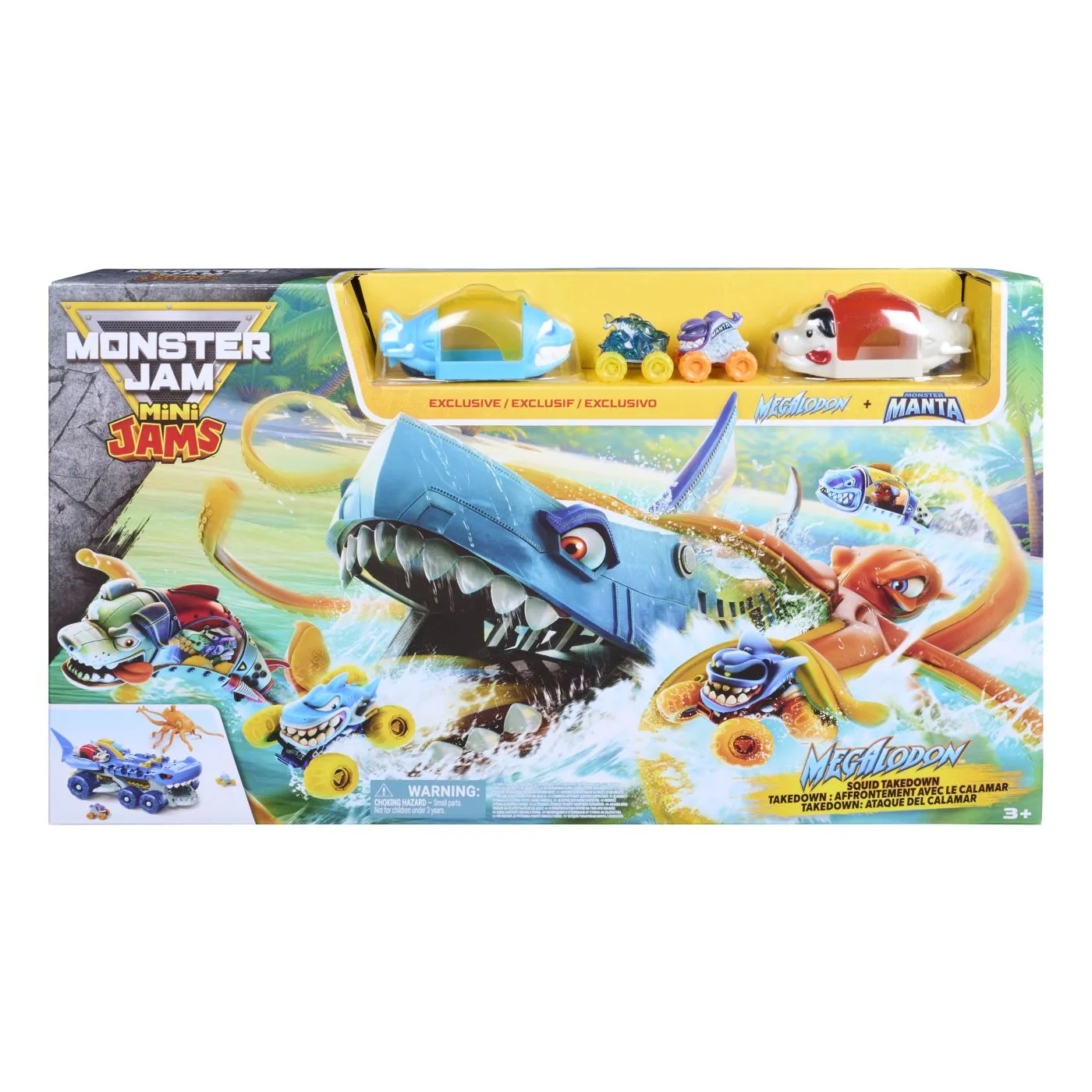 MONSTER JAM MINI JAMS SET DE JOACA MEGALODON ATACUL CALAMARULUI - EAN, Brand | eToys.ro